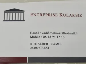 Entreprise KULAKSIZ à Crest