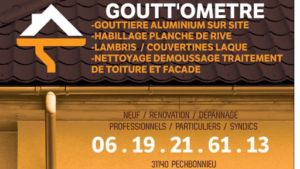 Gouttometre Gouttieres Aluminium / Nettoyage Demoussage Traitement Toiture à Pechbonnieu