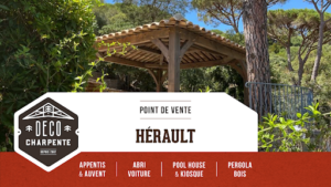 Déco Charpente Hérault (Abri voiture, Pergola, Pool House, Appentis, Auvent) à Castelnau-le-Lez