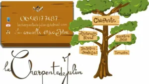 La charpente de Julien à Blou
