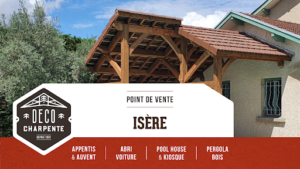 Déco Charpente – Isère (Abris voiture, Pergola Bois, Pool House, Appentis, Auvent) à Marcilloles