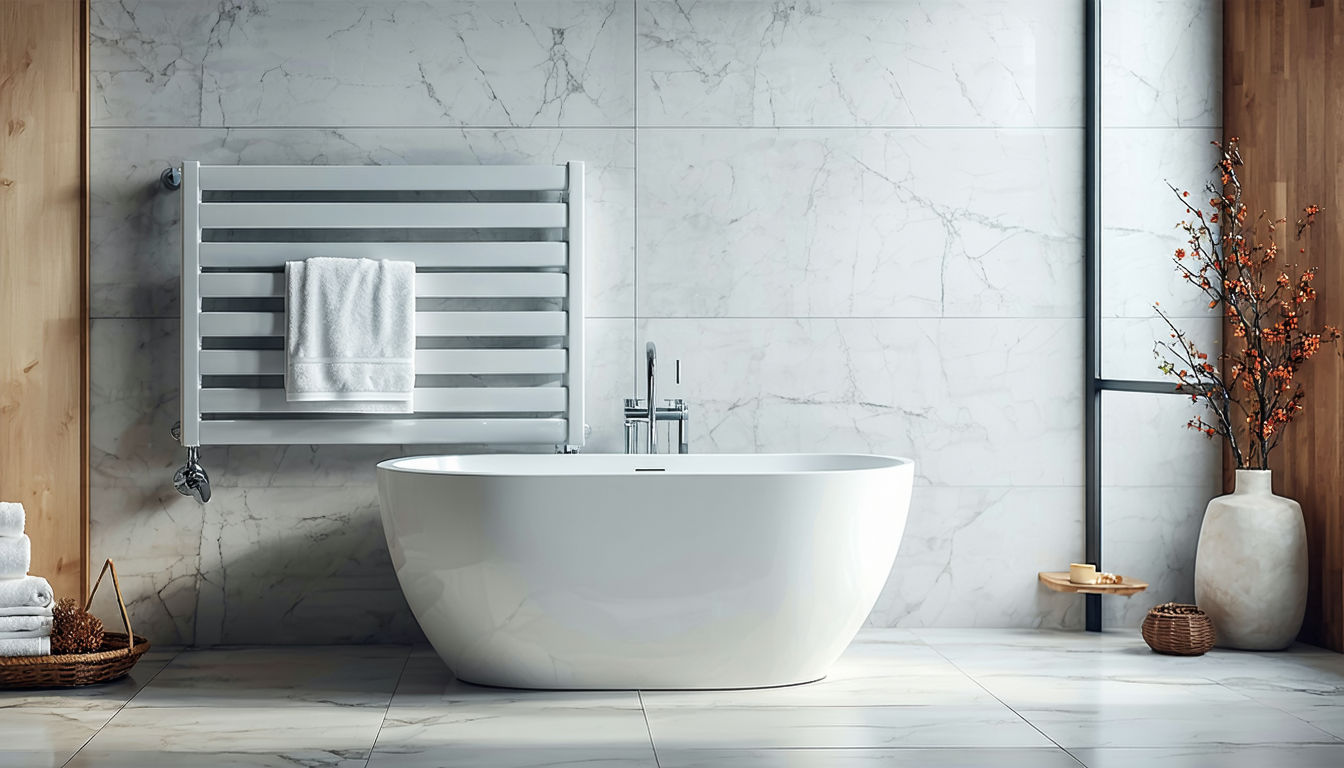 découvrez les avantages d'un sèche-serviette soufflant électrique pour votre salle de bain. alliant confort et fonctionnalité, cet appareil permet de garder vos serviettes toujours chaudes et sèches tout en apportant une touche de modernité à votre espace. optez pour une installation simple et un chauffage efficace pour profiter d'un moment de bien-être après votre douche.